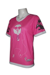 T266 order Heat transfer printing group team tee shirts Digital hot stamping tees sports badminton table tennis whole printed supplier professional company
